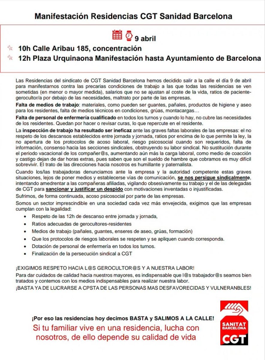 CGT BarcelonⒶ tweet media