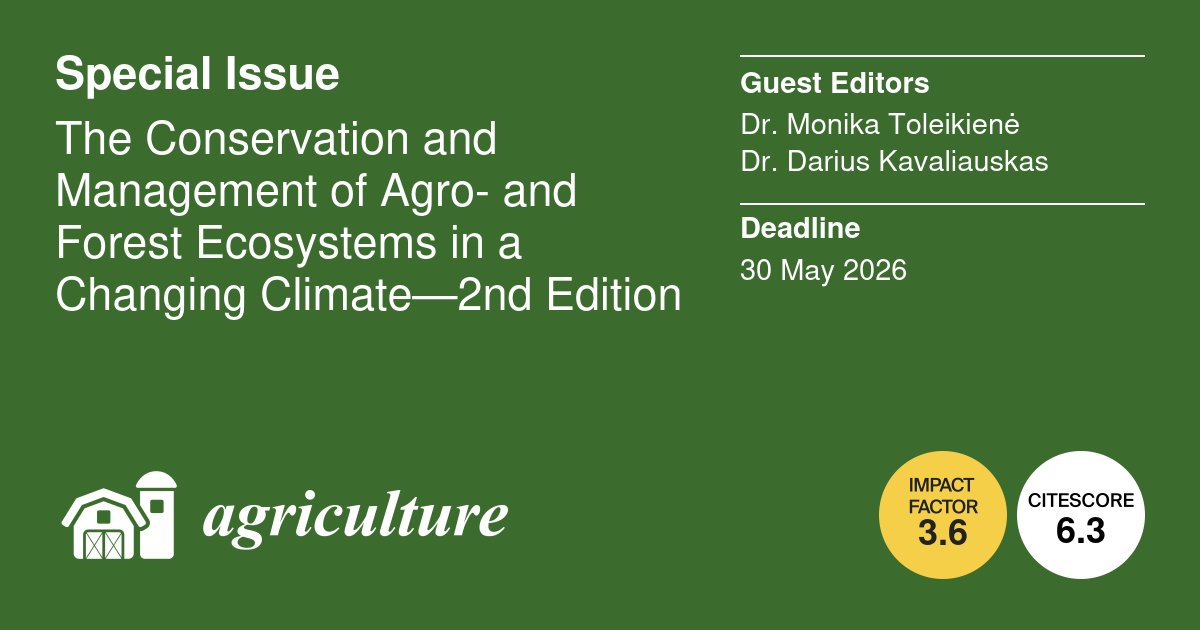 Agriculture MDPI tweet media