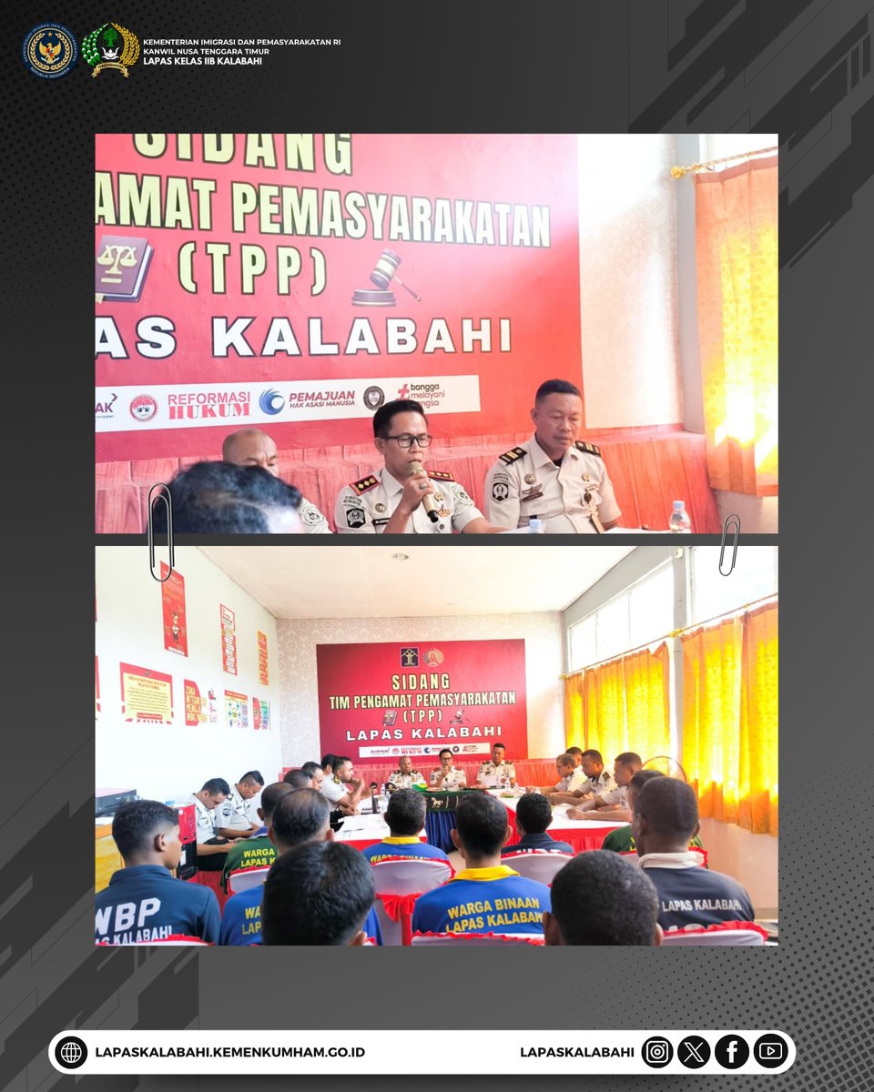 LapasKalabahi's tweet image. Komitmen Pembinaan, 14 Orang Warga Binaan Lapas Kalabahi Ikuti Sidang TPP

Selengkapnya:
lapaskalabahi18.blogspot.com/2026/04/komitm…

#LapasKalabahi
#Kemenimipas
#AlwaysTheBest
~ KanwilDitjenpasNTT