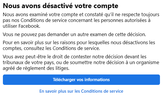 ZeManouche's tweet photo. @facebook Personne ne semble aider mon épouse à récupérer son compte facebook qu'elle a depuis près de 15 ans elle a été piraté, une utilisation frauduleuse a été faites et vous avez désactivé son compte, impossible de le récupérer, à cause d'une IA qui lui réponds à côté. Comment faire ? https://t.co/cnHVQ3nN7c