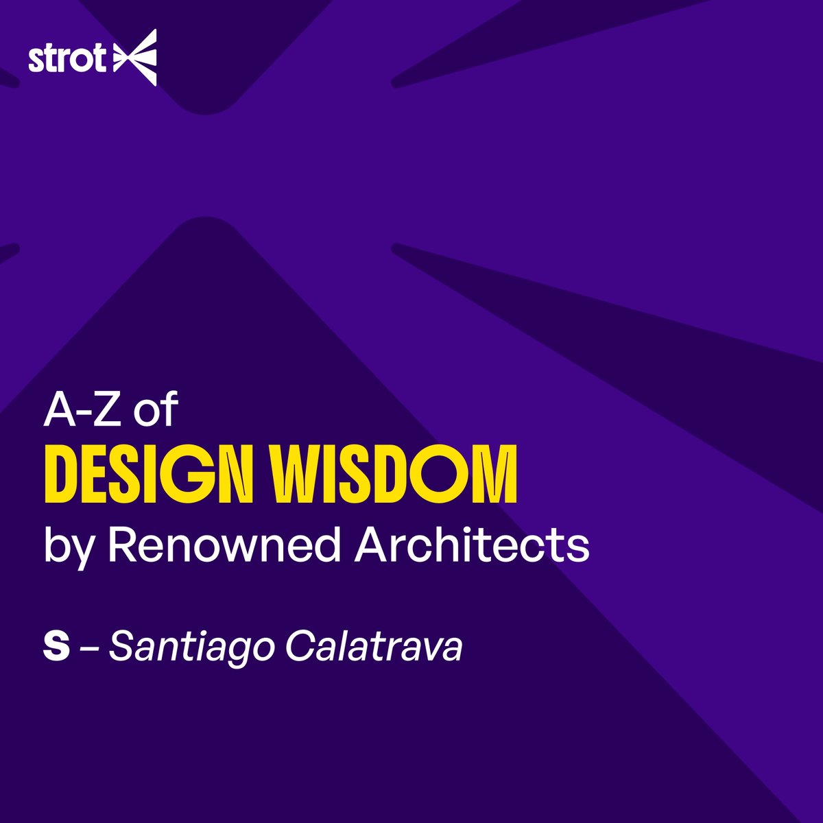 StrotLearn's tweet photo. Architecture and engineering are inseparable disciplines. Share us your thoughts in comment✨

Image Credits: @rethinkingthefuturer

#STROT #StrotLearn #Learning #AtoZ #AtoZofDesignWisdom
[DesignWisdom, DesignShareLevelUp, renownedarchitects, Santiago Calatrava, Sathish Desai] https://t.co/IlyVsS3fYd