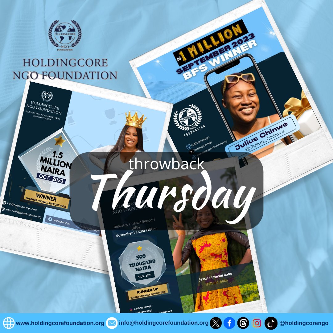 Holdingcorengo's tweet image. Tag a person who has been part of your journey since the beginning! 

#HoldingcoreEMPFoundation #Empowerment #LegacyBuilding #ThrowbackThursday