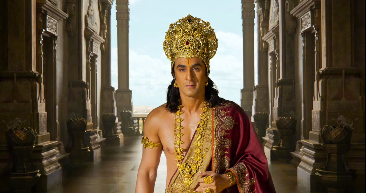 CinemaIsHeart's tweet photo. Indian cinema’s most anticipated epic saga #RamayanaPart1 makes a thunderous impact with its first glimpse “Rama” — and it truly feels insane, epic, and spectacular. 🔥✨

Superstar #RanbirKapoor looks absolutely majestic as Lord Rama, radiating calmness, power, and spiritual intensity while perfectly capturing the grace and strength of the legendary character, and what makes it even more striking is his transformation from the violent, complex man-child in Animal to such divine purity, a shift that feels bold, layered, and truly remarkable, instantly elevating expectations from the film. 🔥

A sheer visual wonder, stunning VFX, massive sets, and the powerful combo of the legends Hans Zimmer × A. R. Rahman deliver a thunderous, global impact, making Ramayana feel truly unforgettable. ✨

Ramayana : Part 1 is set to release worldwide on Diwali 2026 in cinemas, get ready for an epic cinematic spectacle! 🎬💥

Jay Shree Ram! 🚩🙏