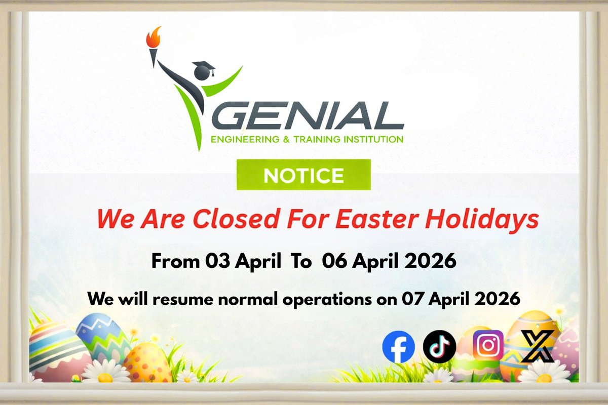 GenialEngi86735's tweet photo. We will resume normal operations on the 07 April 2026 https://t.co/6HeormXJOm