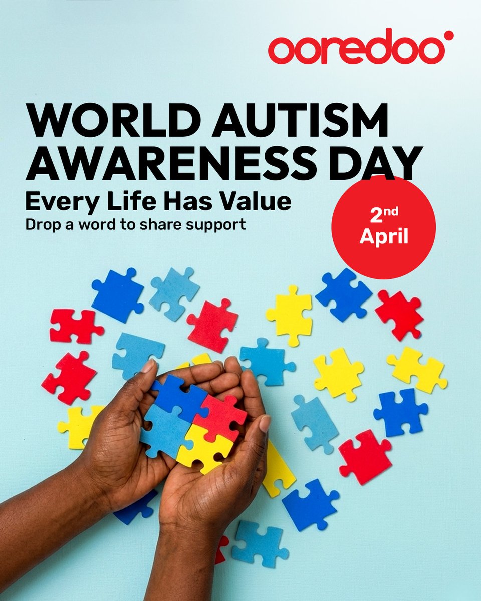 OoredooMaldives's tweet image. Today on #WorldAutismAwarenessDay, we celebrate neurodiversity and the unique ways people see and experience the world.

Let’s choose kindness, understanding, and inclusion, creating spaces where everyone feels valued and supported 🤍

Different, not less. 💙

#InclusionMatters
