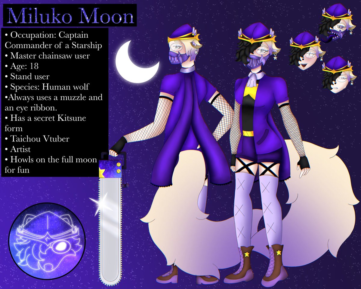 🌙MilukoMoonVT🌙 Taichou VTuber 🐺🌙☄️ tweet media