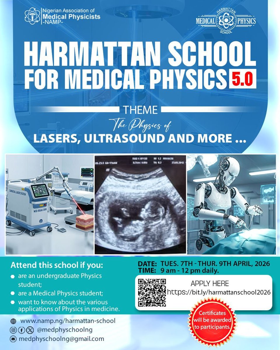 COUNTDOWN❗️❗️❗️ 
TELL A FRIEND TO TELL A FRIEND
INVITE YOUR MENTEES
IT IS 6 DAYS TO THE HARMATTAN SCHOOL 5.0

Certificates will be awarded to participants.

Register here:
bit.ly/harmattanschoo…