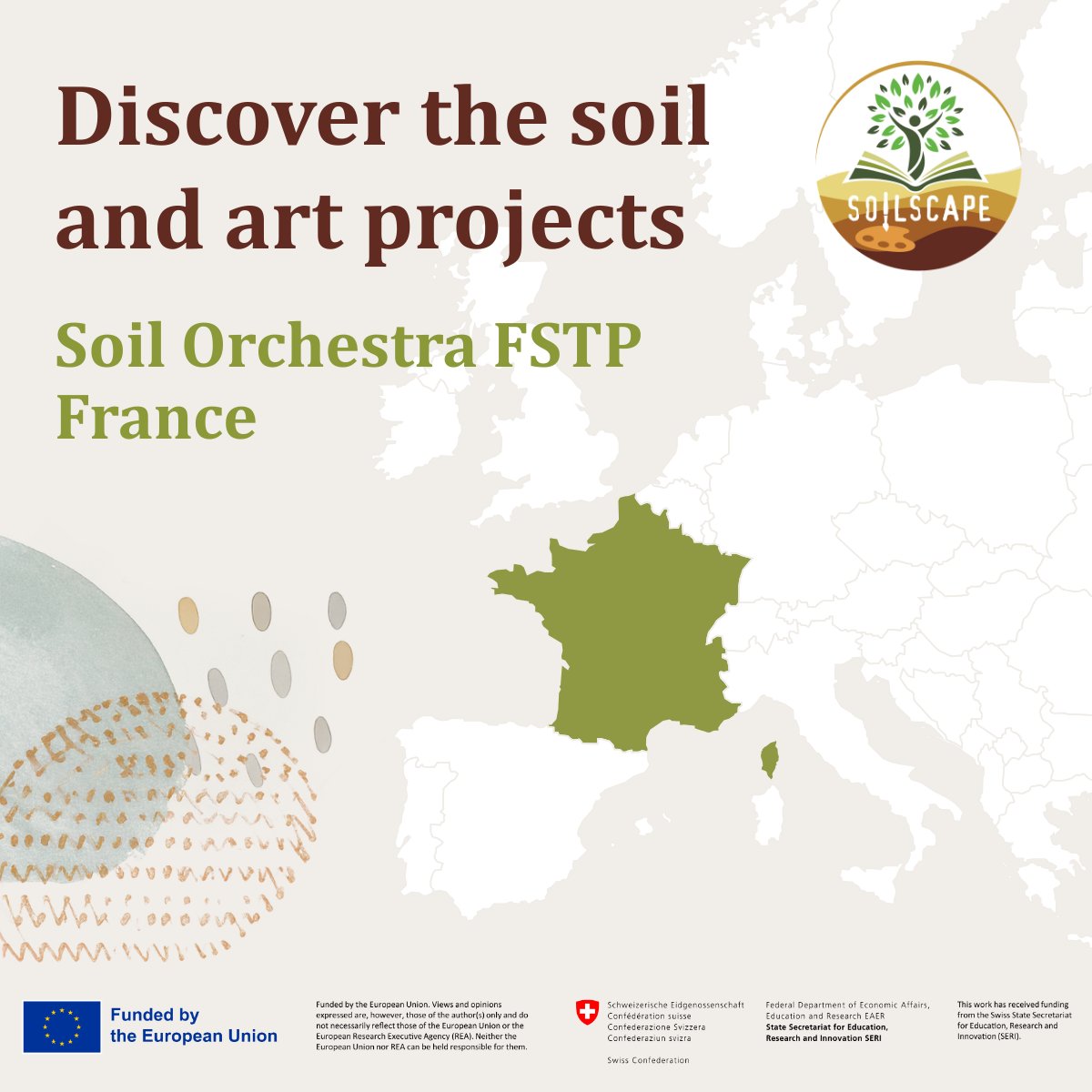 SOILSCAPE_EU's tweet photo. 🎉We are excited to reveal the inspiring soils and arts projects selected in the Soil Orchestra FSTP France – Festival Animation category.

💃INFRATERRA
🎭Sols en Scenes
🎥Those who live on it

#soilscape #MissionSoil https://t.co/TtANjtPtjv
