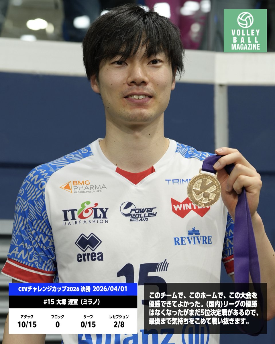 バレーボールマガジン公式 tweet media