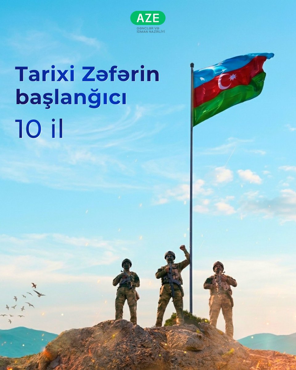 officialmys's tweet photo. Azərbaycan Ordusunun parlaq tarixi qələbələrindən olan şanlı Aprel döyüşlərindən 10 il ötür.

#Gənclərİdman #birki̇mibirlikdə https://t.co/fcwOD3SiCM