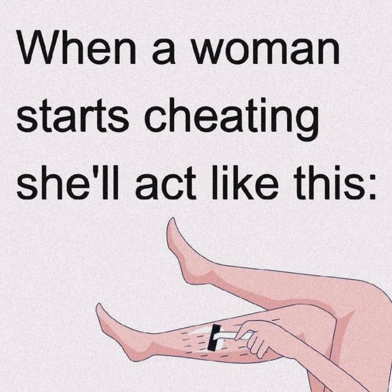 tweetsbyJoy's tweet photo. When a woman is cheating she will act like this 

A Thread 🪡 https://t.co/rFERhdLXmw