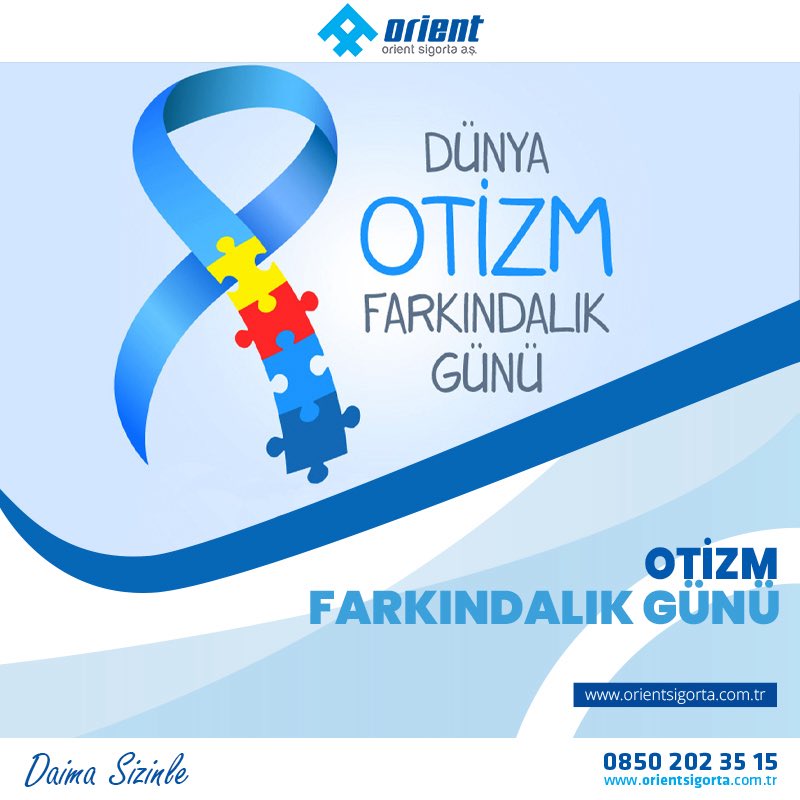 OrientSigorta's tweet photo. Dünya Otizm Farkındalık Günü kutlu olsun!

Daima Sizinleyiz!

📞 0850 202 35 15 🖥 https://t.co/cnQ0I6dx1X

#OrientSigorta #DaimaSizinle #Acente #OtizmFarkındalık #2Nisan #Farklılıklarımız #BirlikteGüçlüyüz #Farkındalık https://t.co/hYv6gdJomB