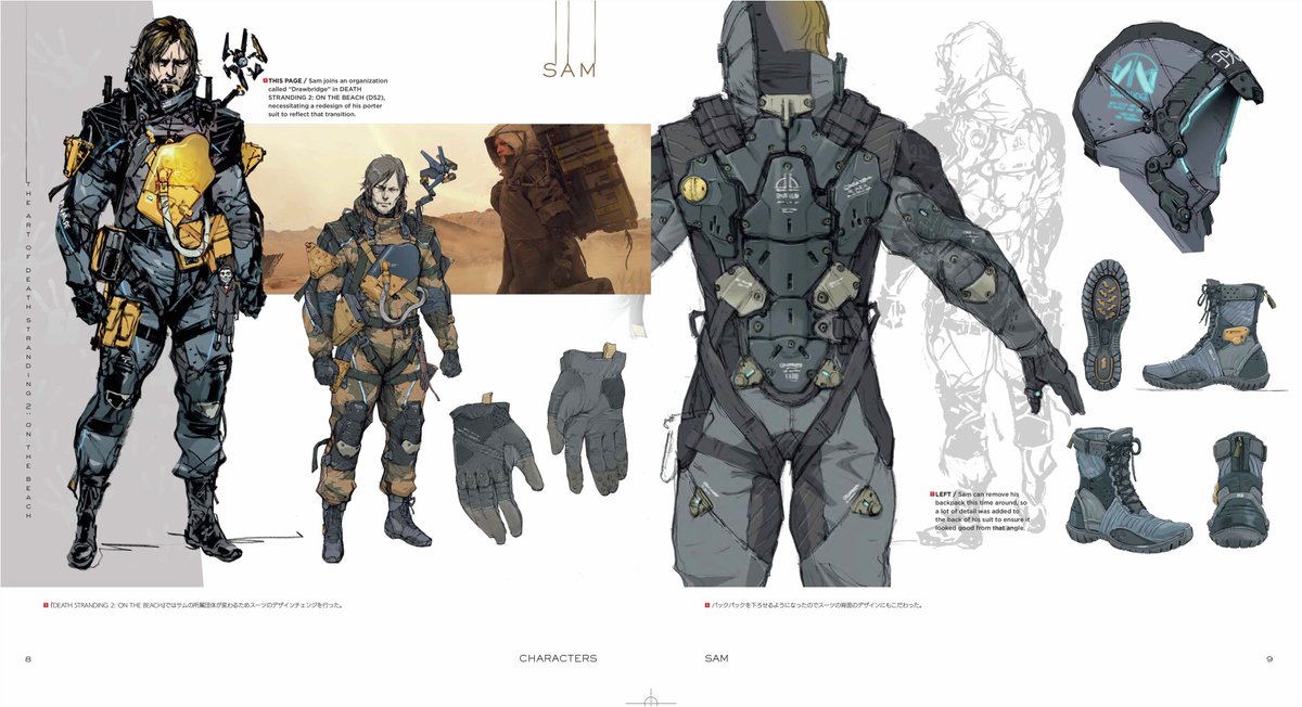 Genki_JPN's tweet photo. Death Stranding 2 official art book sample pages! 🔥 #DS2 https://t.co/7GGPs2dzTB