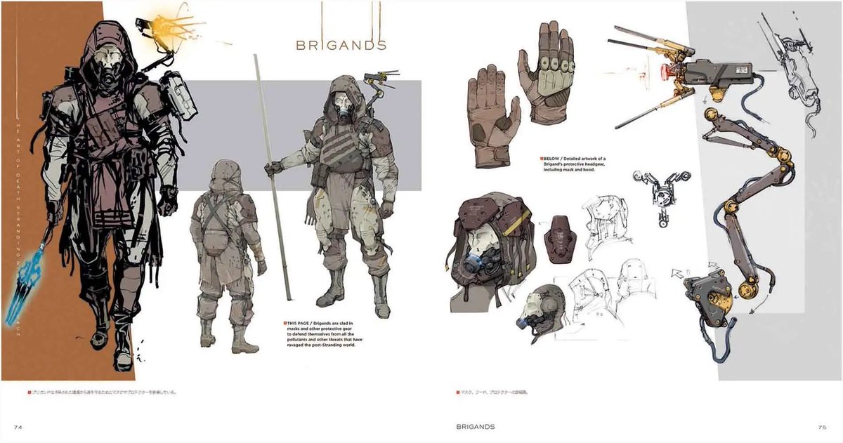 Genki_JPN's tweet photo. Death Stranding 2 official art book sample pages! 🔥 #DS2 https://t.co/7GGPs2dzTB