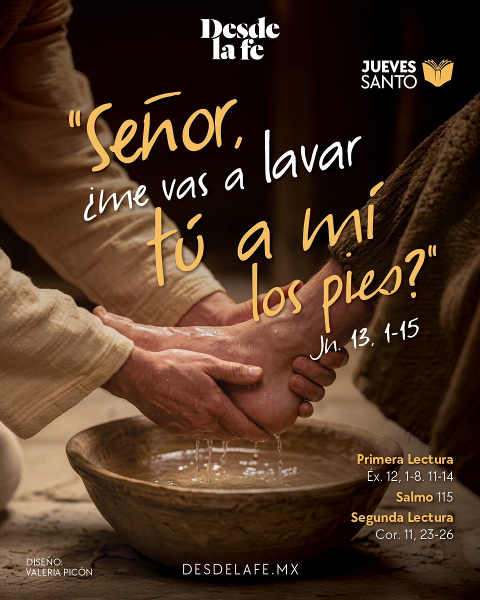 DesdeLaFeMx's tweet image. El más grande de los maestros, nos amó hasta el extremo. 🥹

Te compartimos  las lecturas para este Jueves Santo: bit.ly/4bL0EN5

#JuevesSanto #Lecturas #Jesús