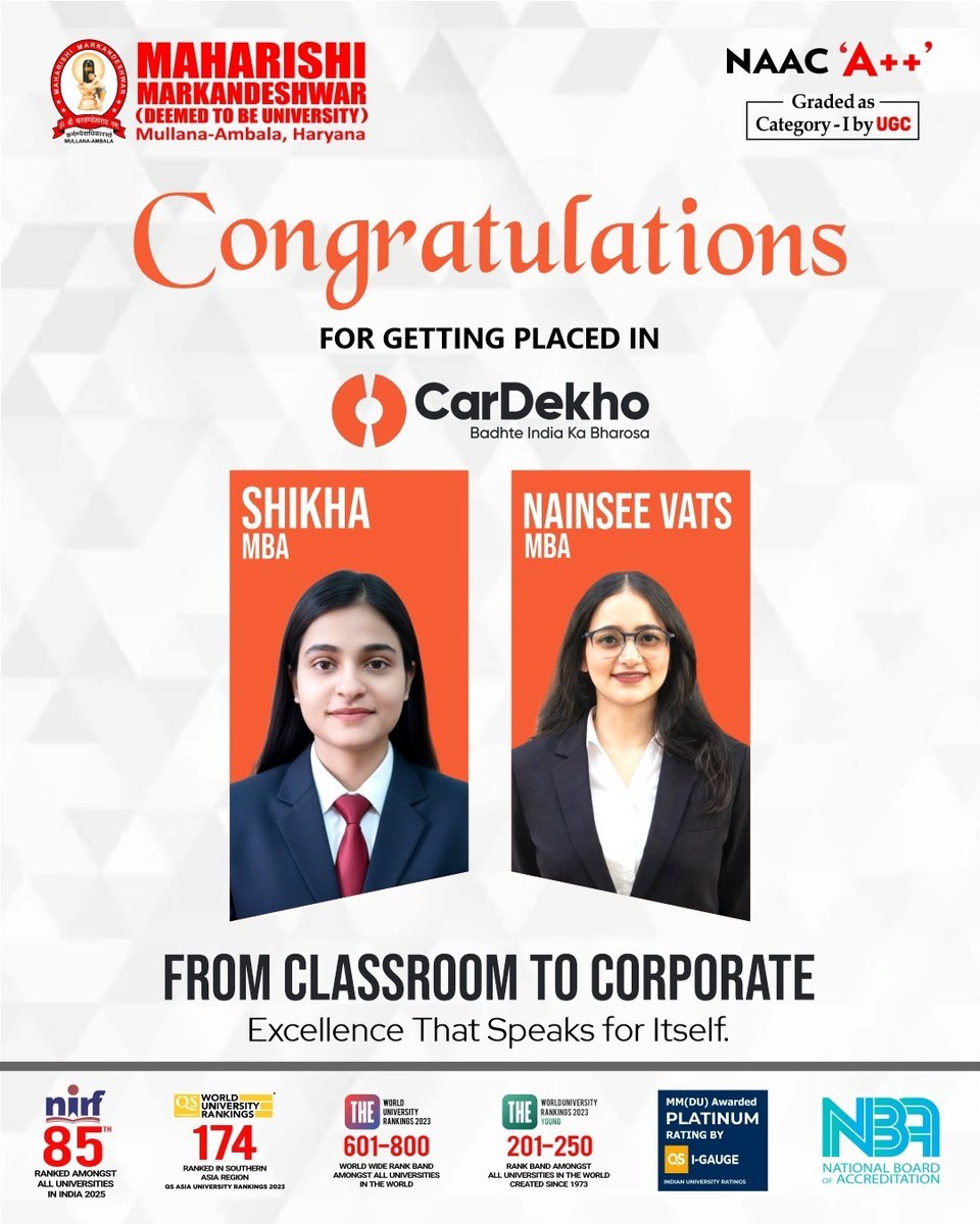 MM (Deemed to be University) tweet media