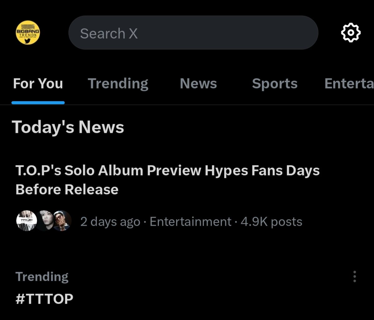 BBWorldTrends's tweet photo. 📣VIP
" #TTTOP " is starting to trend!
Let's make T.O.P officially trend ahead of ANOTHER DIMENSION official release!
T.O.P ON GQHYPE
#ReturnToTheTOP
#탑 #CHOISEUNGHYUN https://t.co/SlBpBfYU0Q
