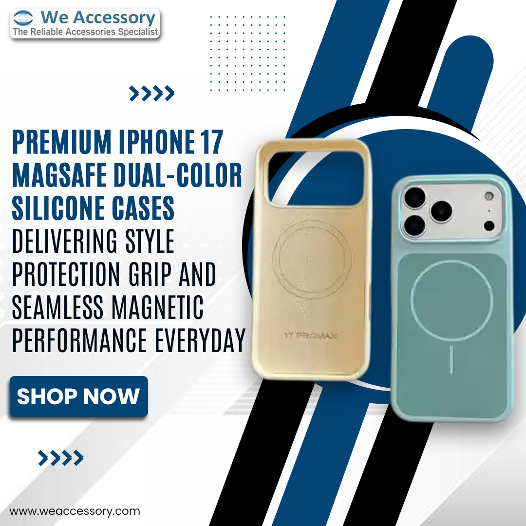 weaccessory's tweet photo. premium iPhone 17 MagSafe dual-color silicone cases https://t.co/QLOjRh3Eud