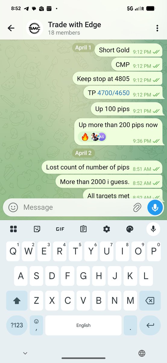 cryptoniumXO's tweet photo. 2000 pips move captured on telegram group.

If you are not on there you are missing out. 

Link: https://t.co/1O0Fgtx8c3 https://t.co/VIGu2BSkIz