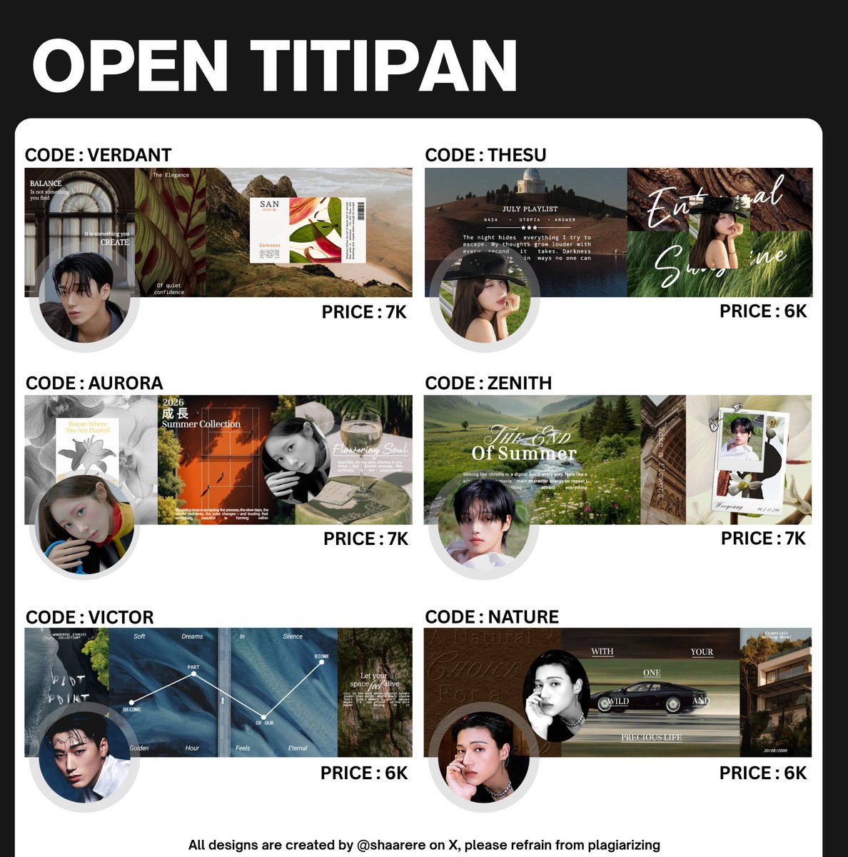 🍪 Aku lagi optip layout scenery classy special price nih, yuk ikutan sebelum aku close💗