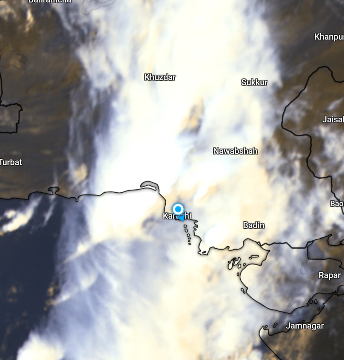 weatherwalay's tweet image. How was our prediction? ✅ #Karachi to see another round of rain within the next 2-3 hours. This one will be of greater intensity than before. 🚨⛈️

#Weatherwalay #Karachirain #karachiweather #weatherupdate