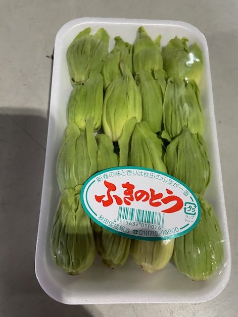 honjo222's tweet photo. 春になると並び始める「山菜」
山の雪解けとともに顔を出す今だけの季節の恵みです。
今日は代表的な山菜を３つご紹介します。
☆ふきのとう☆
冬眠明けのクマが最初に食べることでも知られています。
天ぷらやお浸しなどで美味しくいただけます。
少しほろ苦く、爽やかな春の香りが特徴です！
#本場 https://t.co/evM6Srbzao