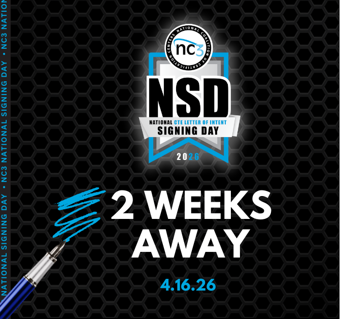 NCCC's tweet photo. Just 2 weeks until NC3 National CTE Letter of Intent Signing Day on April 16! We’re excited to celebrate students committing to technical careers and their future success.

#NC3NationalSigningDay #GoNeosho #CTE #FutureReady #ShoKnows https://t.co/Lb13LZCP3q