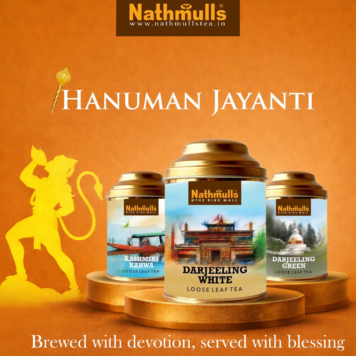 Celebrate Hanuman Jayanti with a cup of chai in hand and faith in your heart ☕❤️
Because just like tea, devotion gets stronger with every moment.
Jai Hanuman 🙏
#nathmulltea #HanumanJayanti #TeaMoments #FaithAndStrength #sustainableliving #teatime #tealovers