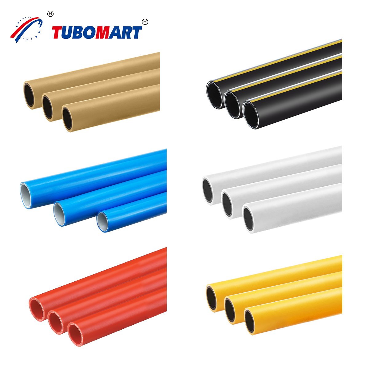 TubomartGZ's tweet image. Tubomart——OEM manufacturer available✅️
Our 5-layer PE(X)-AL-PE(X) pipes 🔧:
Tough, leak-tight, and perfectly paired with precision brass fittings!

Colors: 
🟡 Yellow |  ⚪ White 
🔵 Blue     |  🔴 Red
🟤 Brown |  ⚫ Black

Sleek, durable ✨ #PipeFittings #PEXALPEX