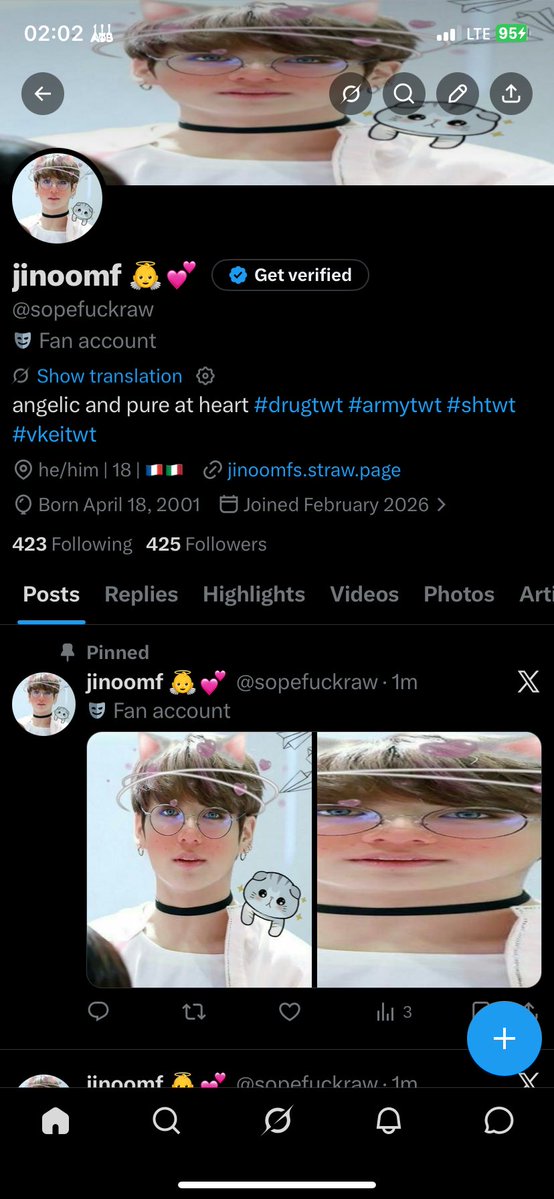 jinoomf 👼💕 tweet media