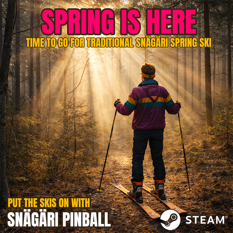 OwlkeepGames's tweet photo. 🐣 SPRING IS HERE (but the snow didn’t get the memo)
Perfect time to celebrate Easter with:
👉 greasy food
👉 questionable decisions
👉 just one more run on Snägäri Pinball
Happy Easter! 🌼
→ https://t.co/jFzVwRdoEF

#SnagariPinball #Easter #IndieGame #SteamGames #JustOneMoreRun https://t.co/sn6ZP19Pnr