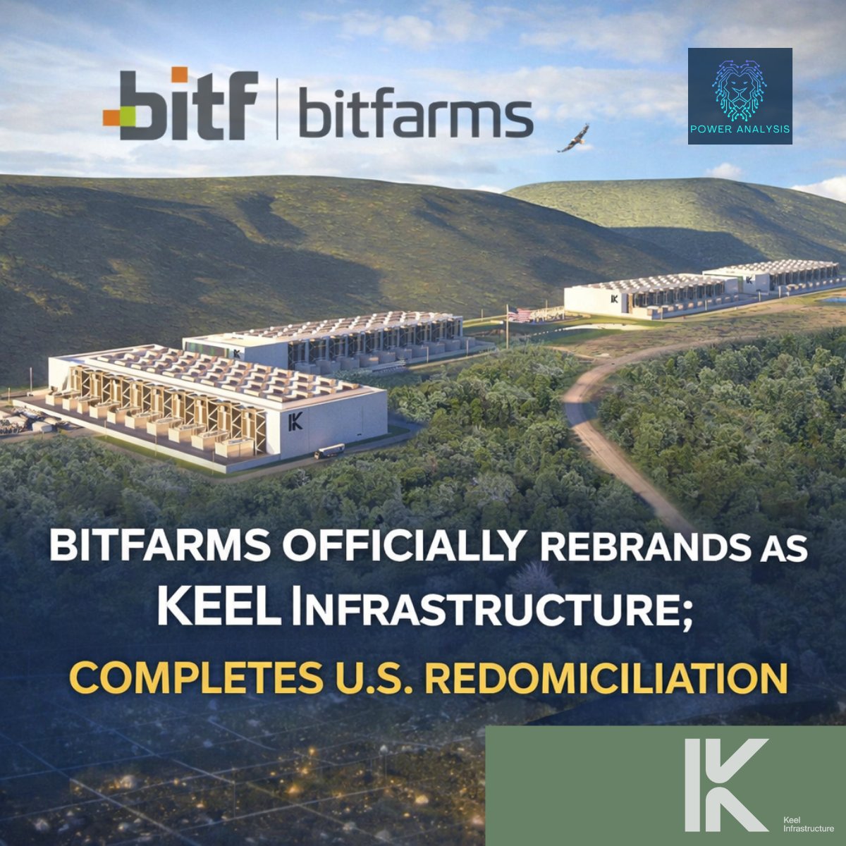 power_analys1s's tweet image. 🔁 @Bitfarms_io $BITF completes its U.S. redomiciliation and officially rebrands as Keel Infrastructure, positioning itself as a pure-play AI and HPC infrastructure platform. #AI #DataCenters

Read more: powermininganalysis.com/bitf