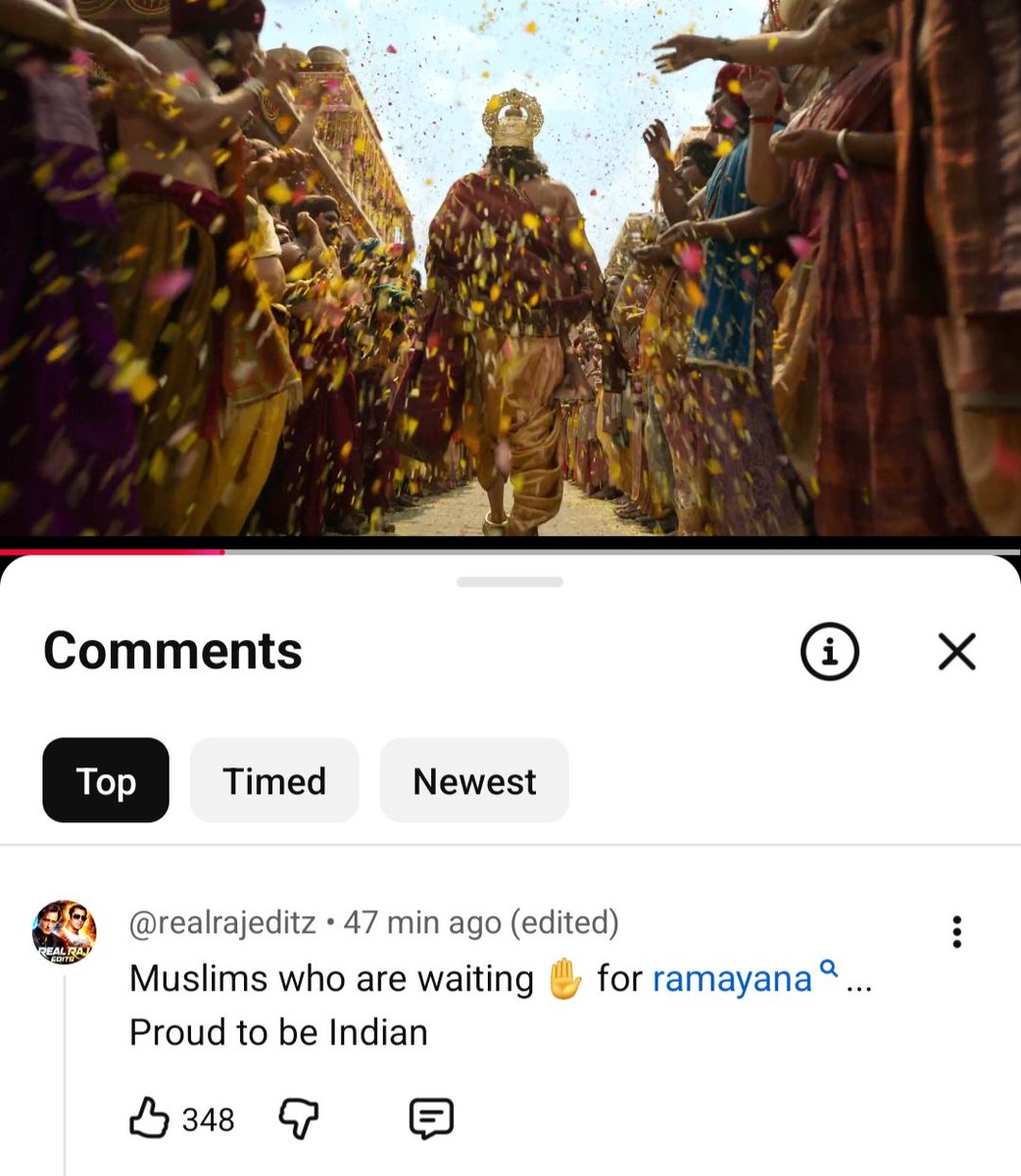 Rancho119's tweet photo. Even muslims are waiting for #ramayana but Hindus are spreading negativity in the name of AI,  VFX, casting..

These type of Hindus are more dangerous than Radical IsIamists 🙏 https://t.co/7GvtFXL3jy