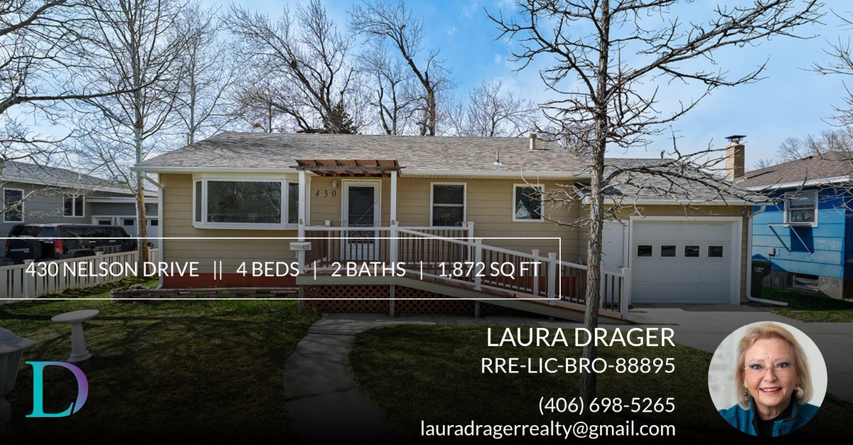 ldrager's tweet photo. Welcome Home - See the 2nd Garage out back!

Laura Drager
Drager Real Estate
406-698-5265 https://t.co/Hi7fVXLC54 https://t.co/sNLhmH7319