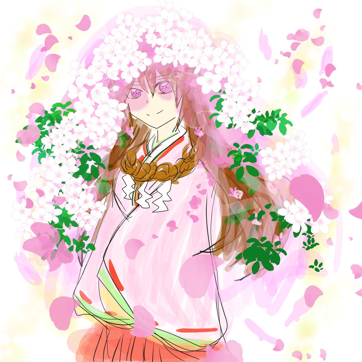 去年のエイプリルフールで作った桜の神様ライバー此花桜夜(この