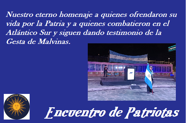 HONOR Y GLORIA A NUESTROS VETERANOS Y A NUESTROS CAÍDOS QUE DEFENDIERON NUESTRA SOBERANÍA EN EL ATLÁNTICO SUR.
¡VIVA LA PATRIA!!! 🇦🇷