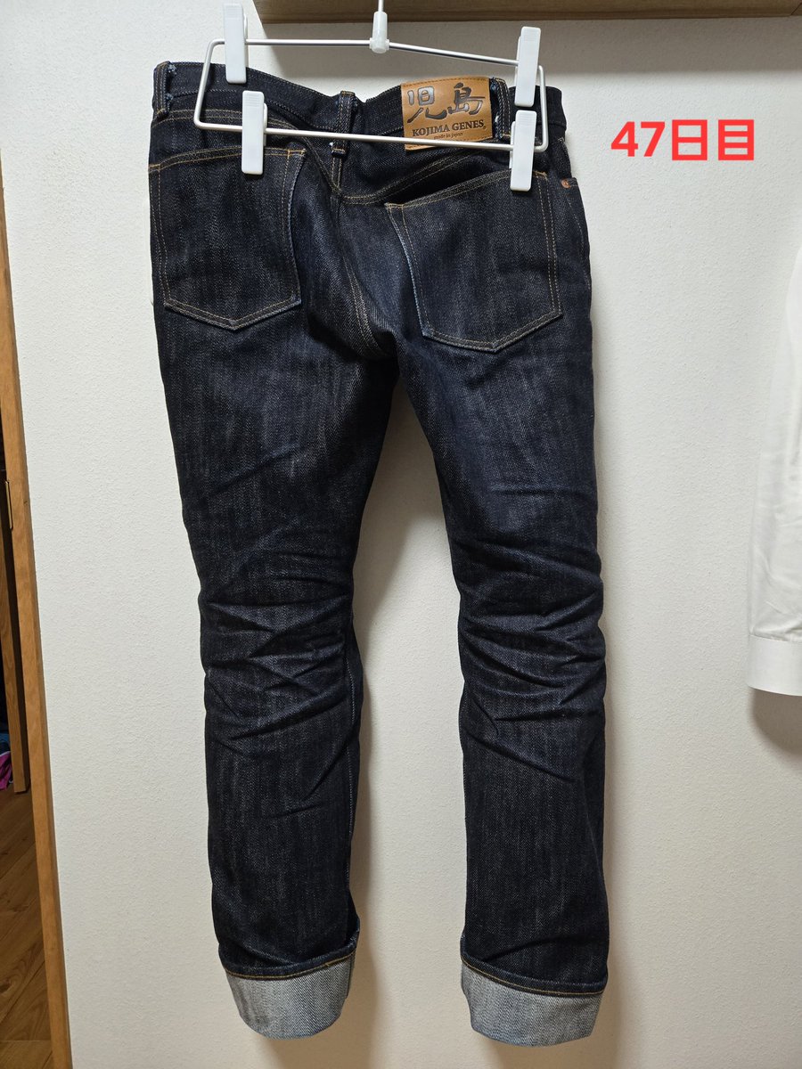 Spapa_honest's tweet photo. 47日目👖
#児島ジーンズ #23oz 
#自分のための記録 https://t.co/kofTylwBdw