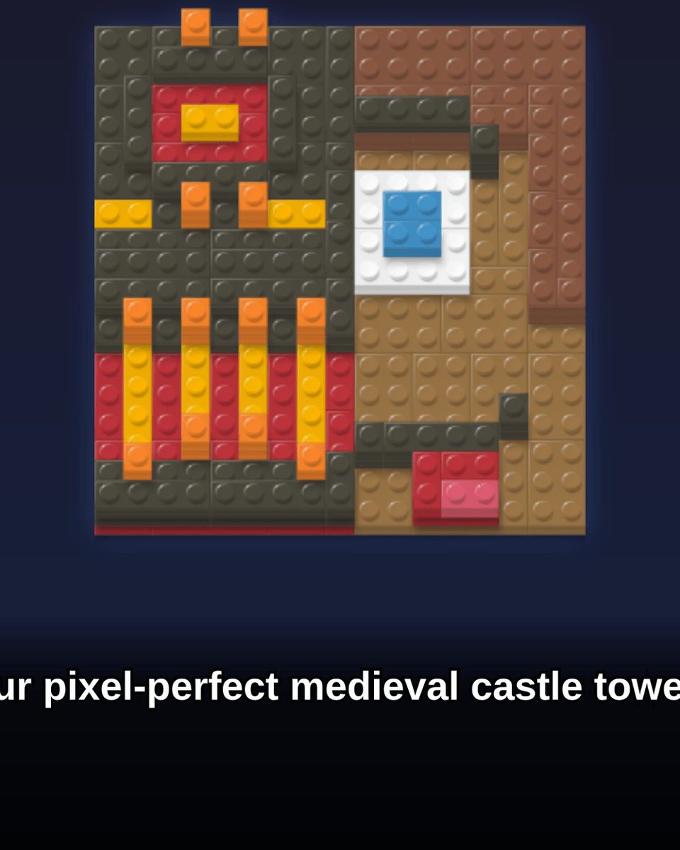 BlokkyApp's tweet photo. Build your pixel-perfect medieval castle towers! 🏰✨

Tap to start your adventure! 👇

#pixelart #blokky #puzzle #buildingblocks #satisfying #architecture #house #building #design https://t.co/3R4XkYaNYU