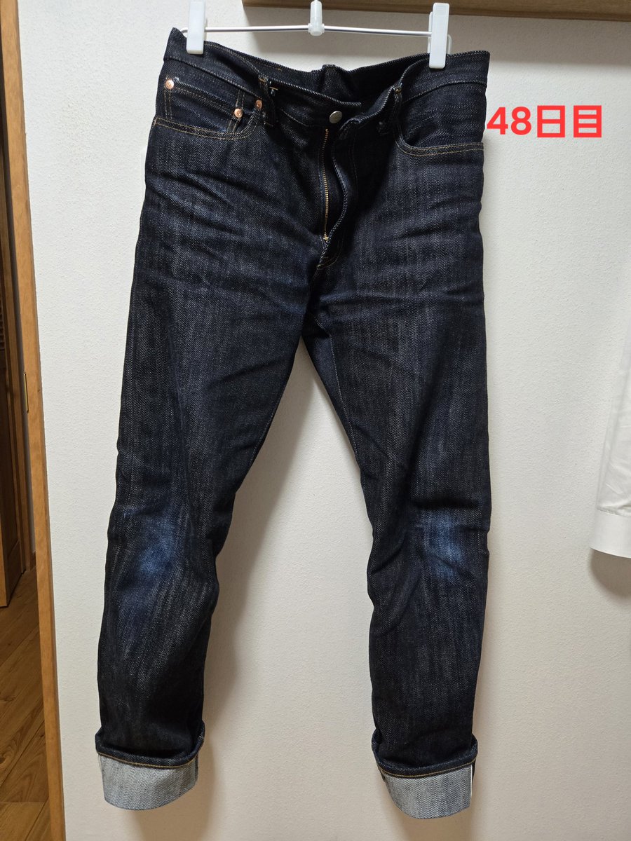 Spapa_honest's tweet photo. 48日目👖
#児島ジーンズ #23oz 
#自分のための記録 https://t.co/mZKMOwg09M