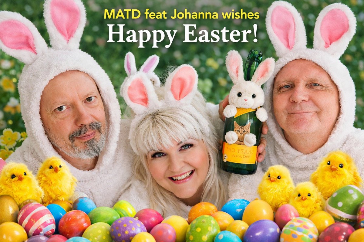 Marcostwiittaa's tweet photo. Happy Easter! 💙
Rock with angels... MATD feat Johanna.
https://t.co/WXgtMqQxGS https://t.co/DAMLpIY6g5