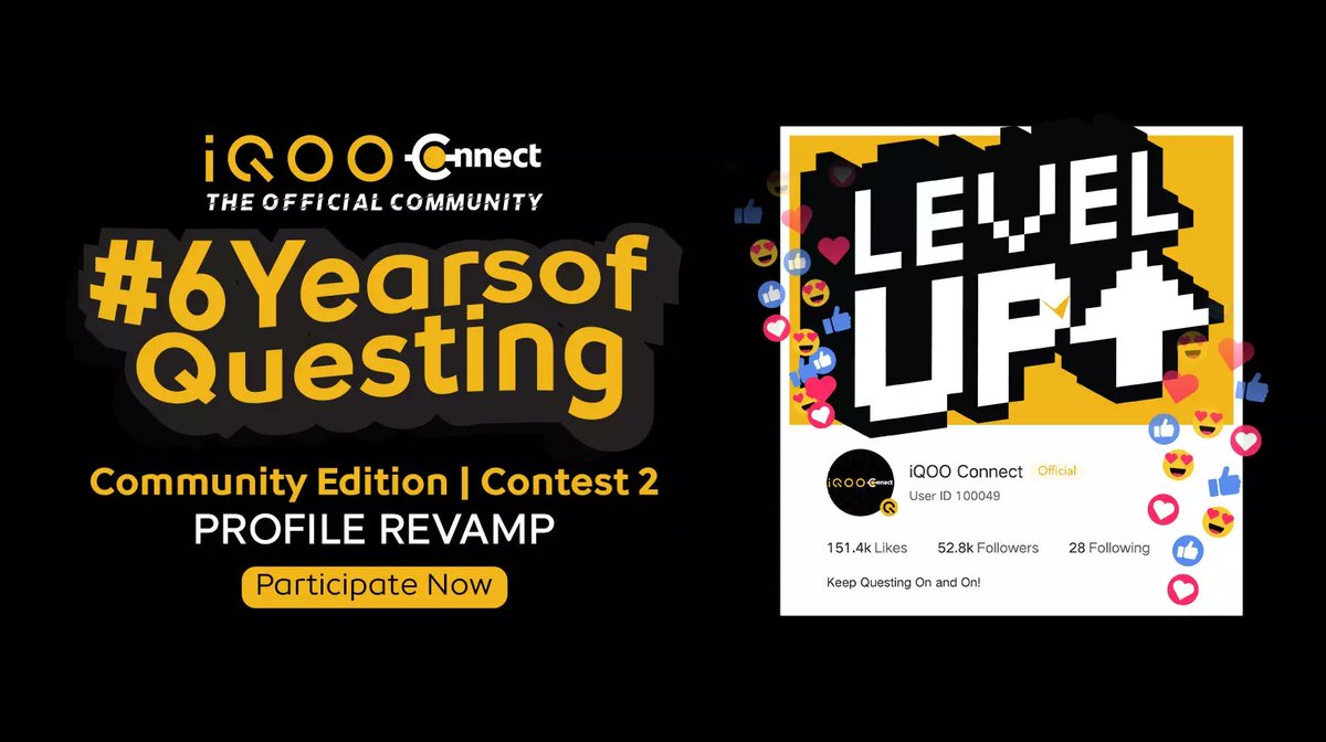 TechSAM009's tweet photo. #ContestAlert๐จ
#6YearsofQuesting Community Edition | Profile Revamp
#Contest2
Participate Here:
https://t.co/ZHKCTGhiTa
#iQOOCommunity
@IqooInd
@nipunmarya
@parakram_h https://t.co/1I2TJjnEqZ