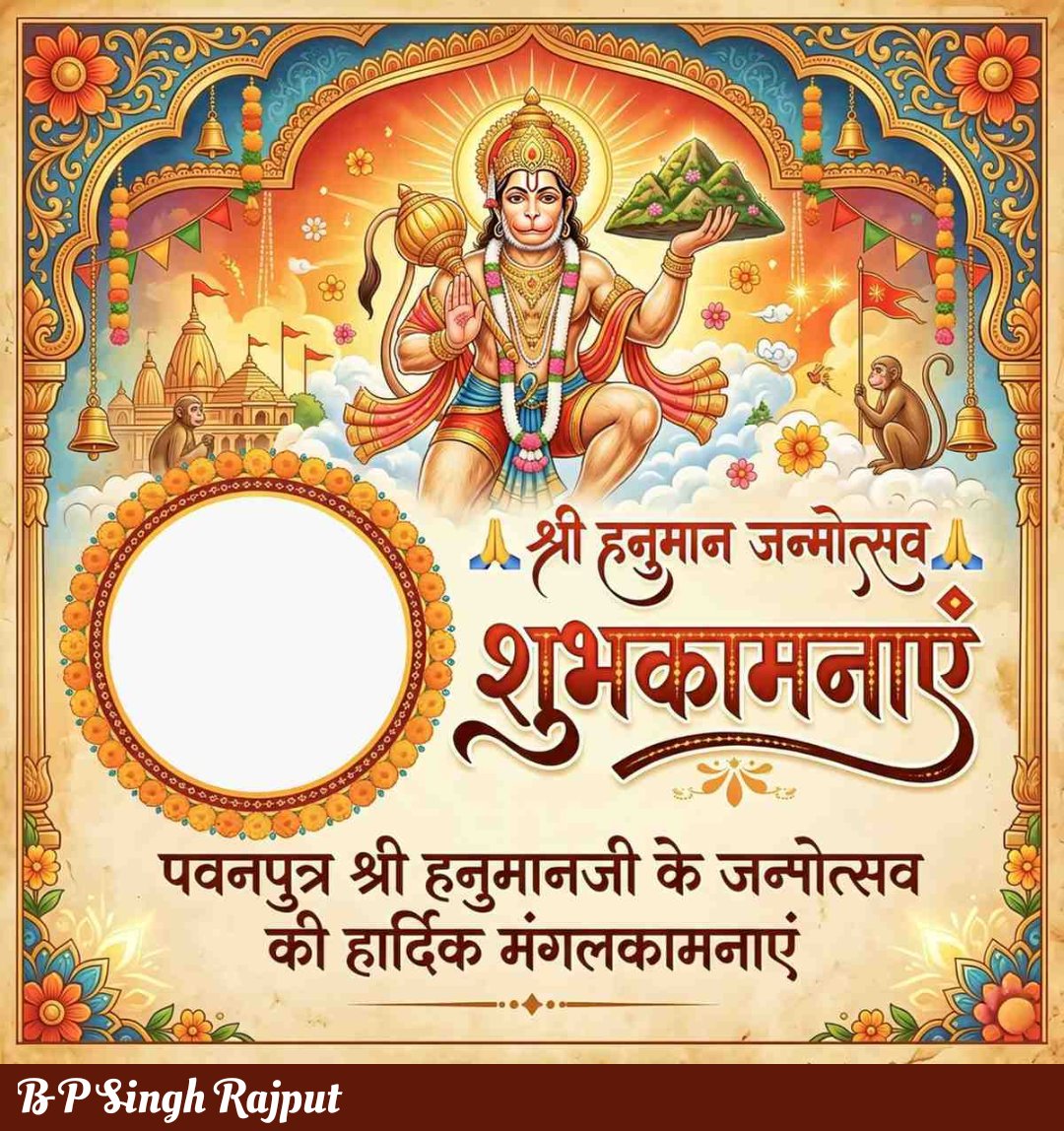 श्री हनुमान जन्मोत्सव की हार्दिक शुभकामनाएं 🙏💐