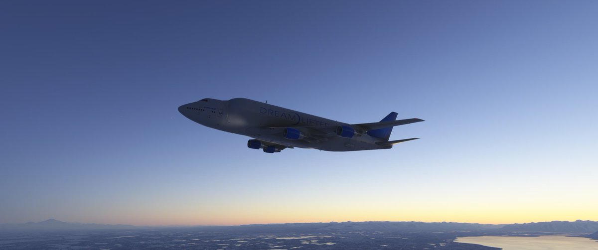 Fatcat742's tweet image. 😍 enfin plus de problème de LOD avec le 747 LCF . J'ai fait un petit vol d'une demi-heure avec décollage de Anchorage 
Et atterrissage au même endroit . 
#MSFS2024