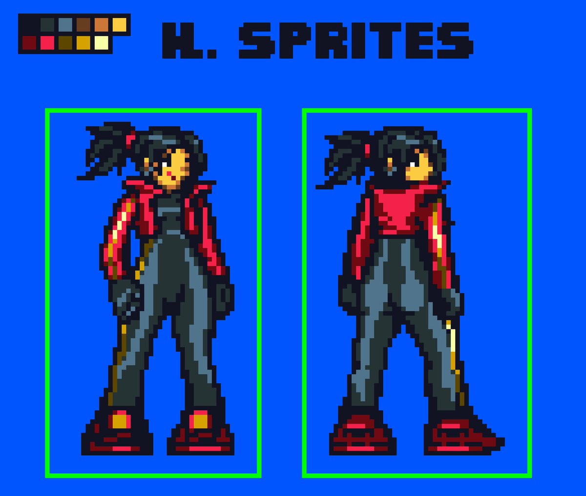 hl08717's tweet photo. Estilo HL Sprites actualizado 💯🌀
#pixelart #sprites #SpriteArt #HLStyle #ドット絵 #PixelArt #SpriteArt  #GameDev  #RetroArt  #2DArt #GameArt #SpriteSheet https://t.co/lSikykngVs