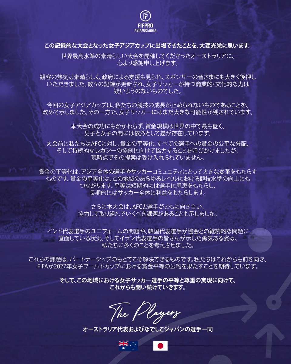 FIFPRO Asia/Oceania tweet media