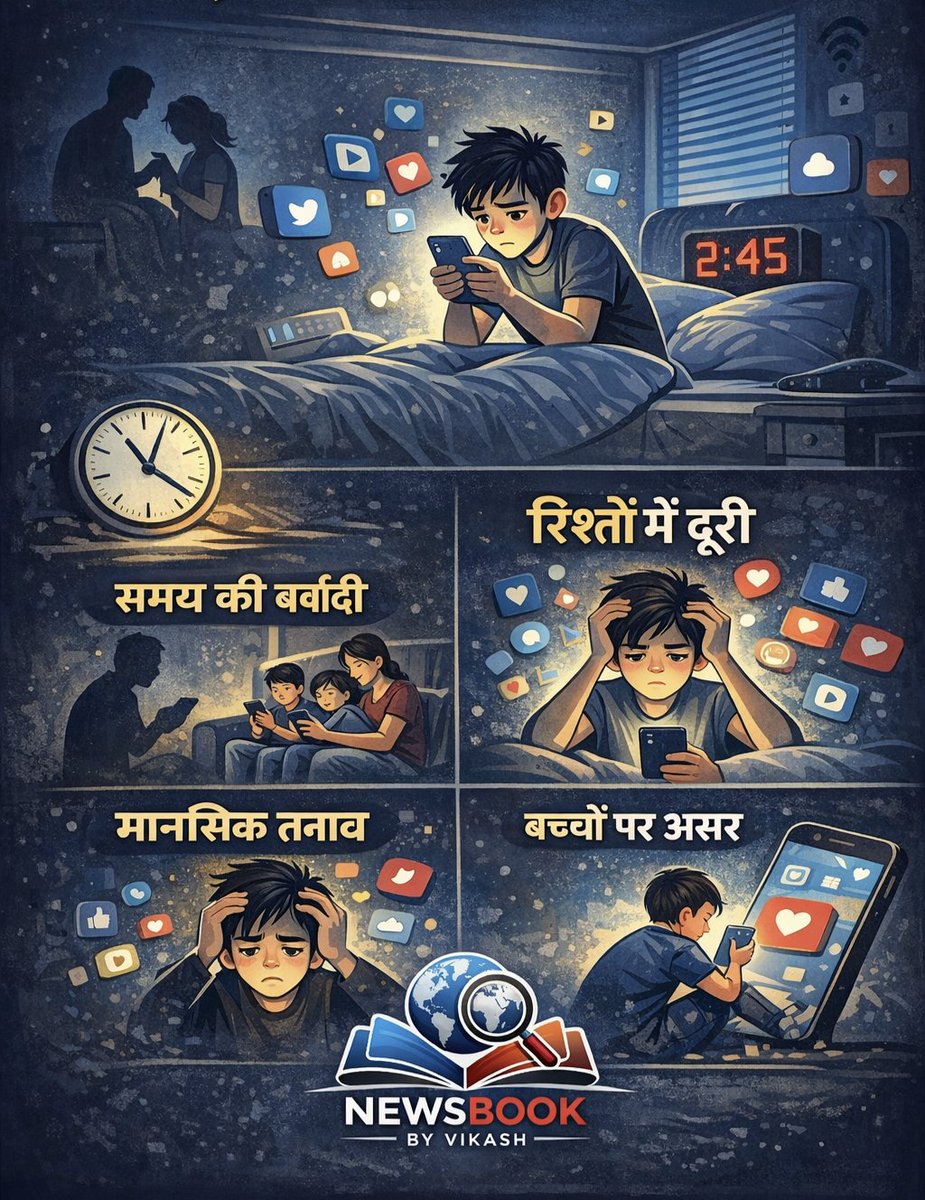 vikashkrdk's tweet photo. News Book By Vikash : मोबाईल की लत कैसे हमारी जिंदगी बदल रही हैं, क्या ह... https://t.co/yoEiDvk4jY https://t.co/KnCYlfWZBc