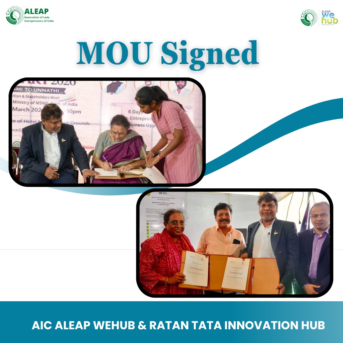 Atal Incubation Centre ALEAP We-Hub tweet media