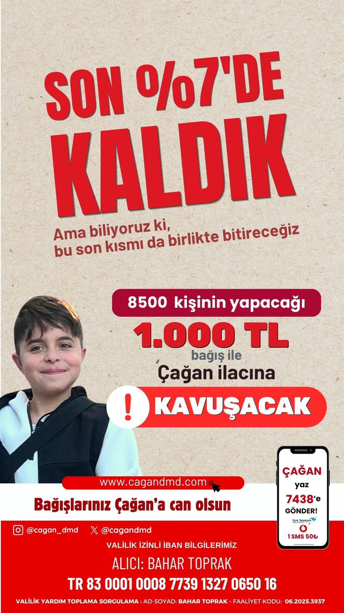 cagandmd's tweet photo. #dmd kas hastası #ÇağanToprak ın sizlerin yardımına ihtiyacı var. 

Yapacağınız yardımlar Çağan'ı #hayatta tutacak.

#Ankara Valiliği izinli, #faaliyet numarası ile E-devletten teyit edebilirsiniz. 👣 
Siz de paylaşım yapar mısınız?
#azkaldı https://t.co/whBrgy7Mjq