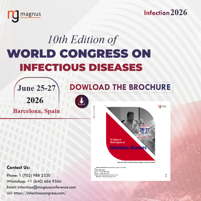InfectionEvent's tweet photo. 🌍Ready to be part of the future of infectious disease research? Join @InfectionEvent in the vibrant city of Barcelona, Spain! June 25–27, 2026🤝Network with leading scientists
Explore full event details in our brochure:
🔗https://t.co/vDnlDxgCHZ
📩infectious@magnusconference.com https://t.co/VPyW8FxE2y