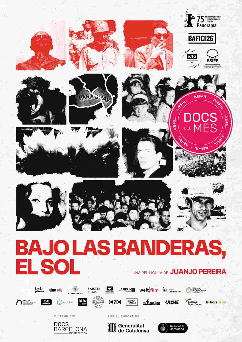 audiovisual_cat's tweet photo. 🎬 'BAJO LAS BANDERAS, EL SOL' (VOSC)
El 1989, la caiguda d’Alfredo Stroessner a Paraguai marca la fi de 35 anys de dictadura, així com l'oblit dels arxius audiovisuals que n'havien consolidat el poder 🇵🇾
El #DocsDelMes d'abril a les comarques gironines:
https://t.co/RzbiLjkzVf https://t.co/H9OPLa0eT0